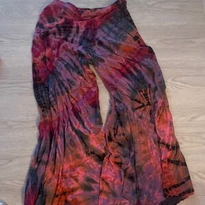 Tie-Dye Gaucho Pants